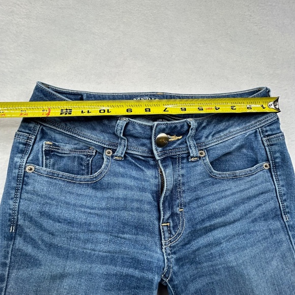 American Eagle Outfitters Womens Super Stretch Kick Boot Jeans Pants Size 2 Long - Picture 12 of 16